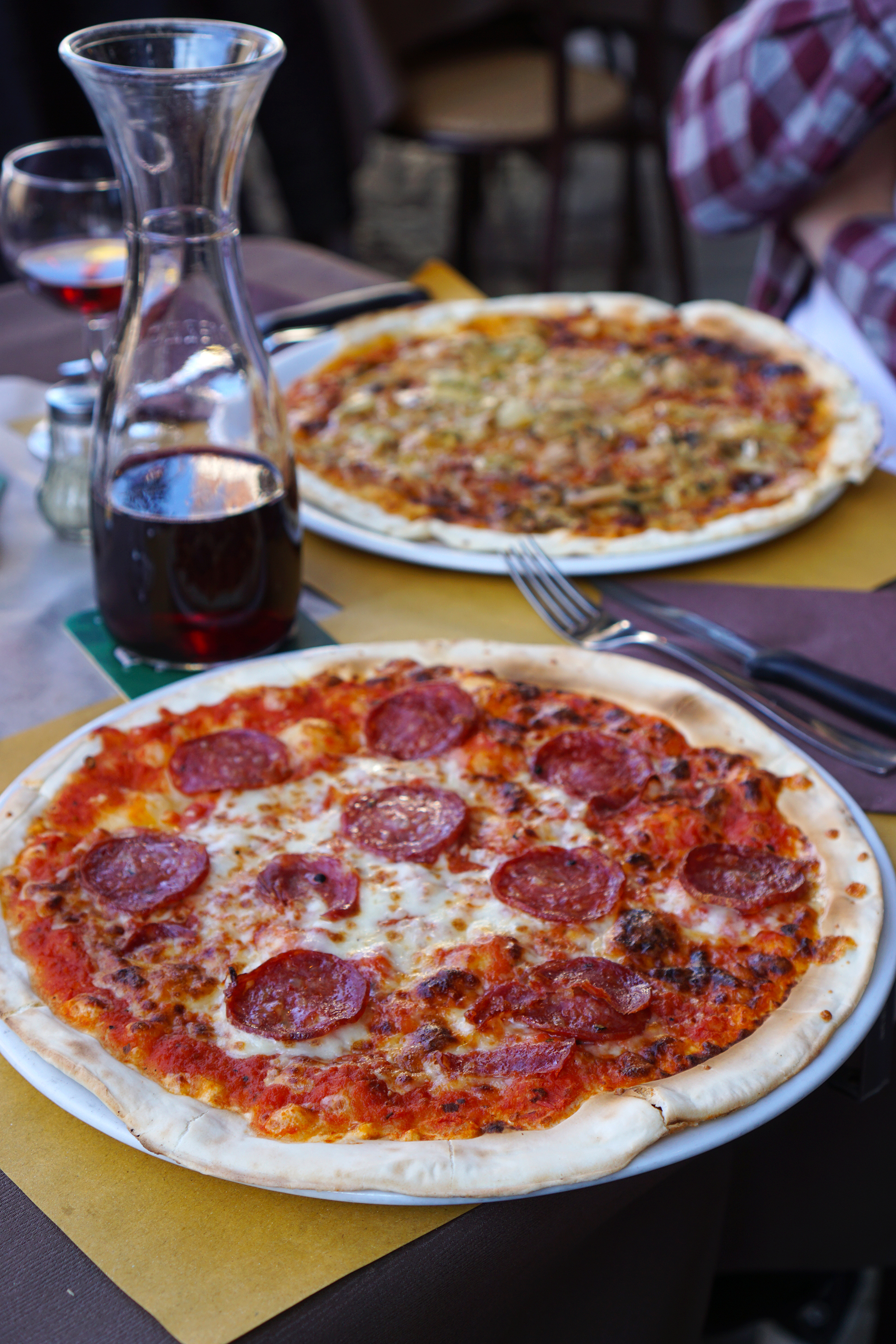 Gluten free pizzas from Ristobar San Polo - gluten free Venice guide