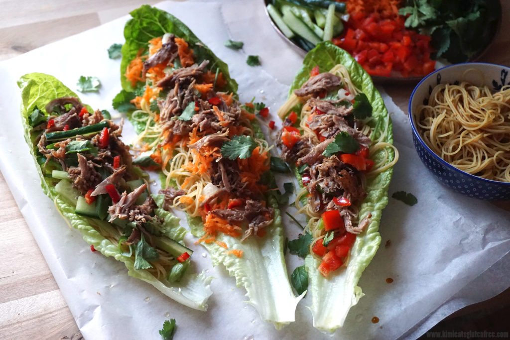 Chinese Crispy Duck Lettuce Wraps {GLUTEN FREE} - Kimi Eats Gluten Free