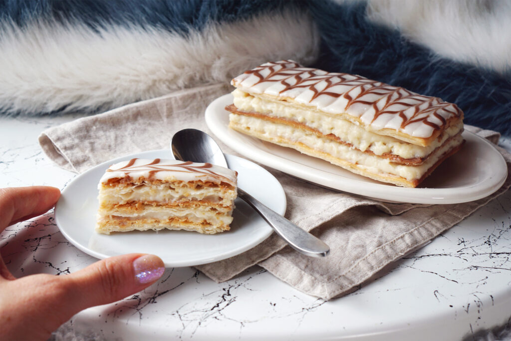 Raspberry Chocolate Mille Feuilles. So easy to make with few