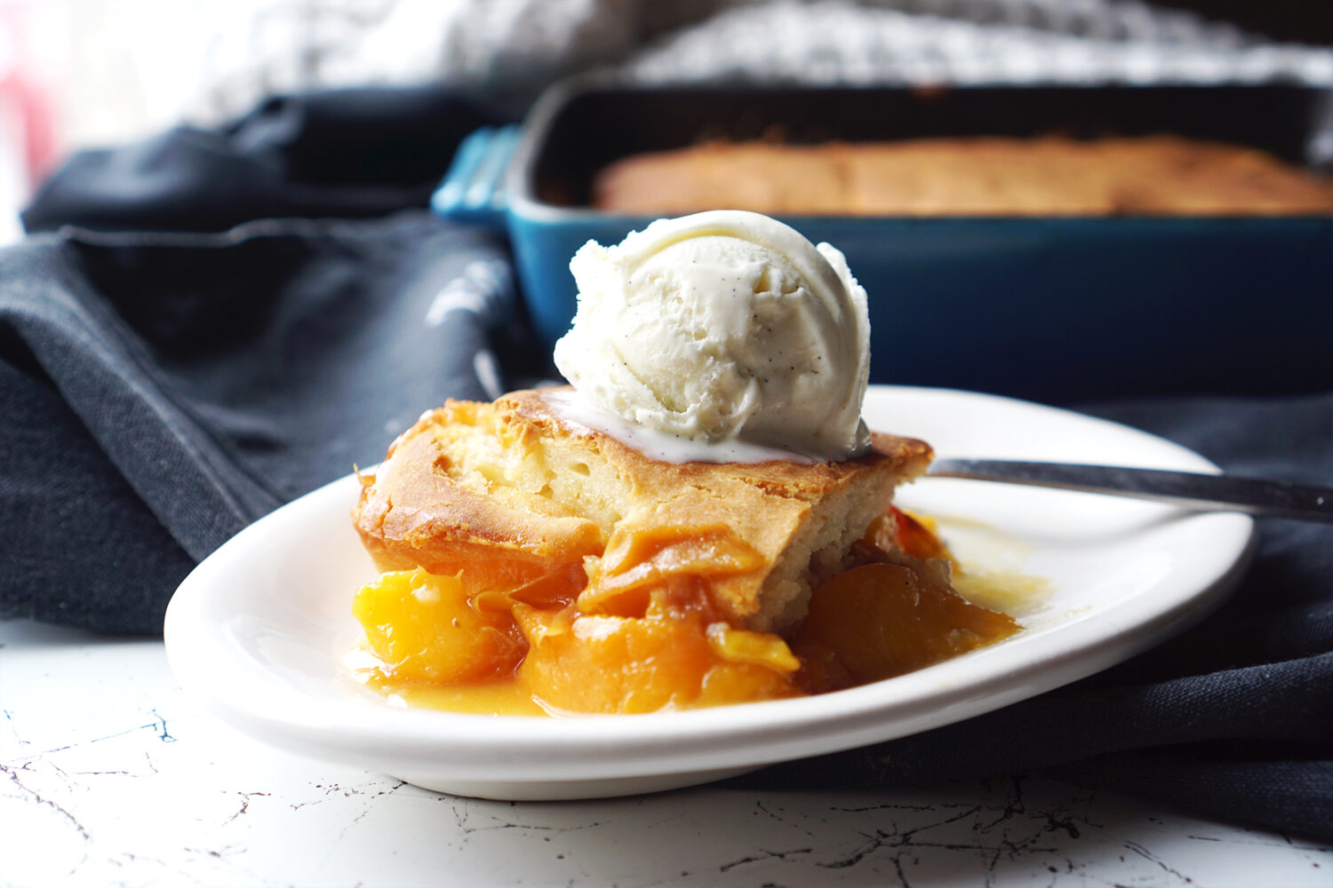 Gluten Free Peach Cobbler Easy Dessert Recipe Kimi Eats Gluten Free